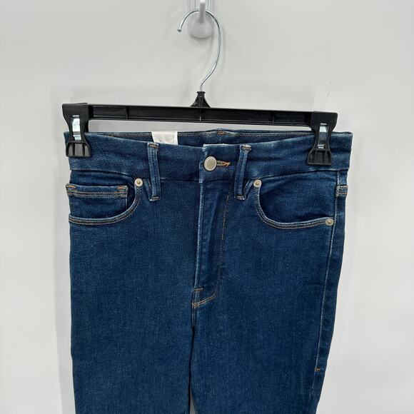 GOOD AMERICAN NWT ALWAYS FITS GOOD WAIST Denim JEANS in Blue821 // 00-4 - Picture 5 of 13